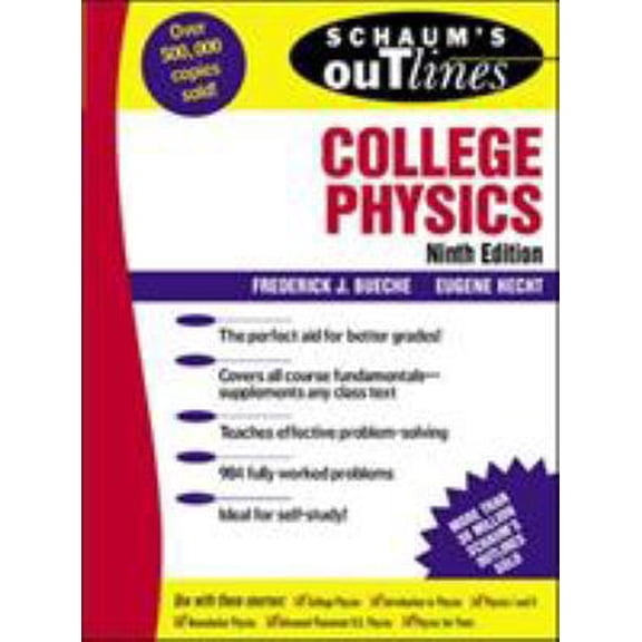 Pre-Owned Schaum's Outline of College Physics (Paperback) 0070089418 9780070089419