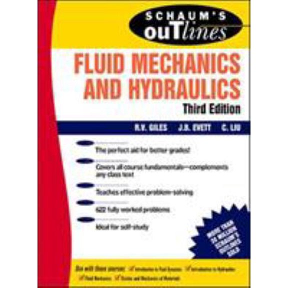 Pre-Owned Schaum's Outline of Fluid Mechanics and Hydraulics (Schaum's) (Paperback) 0070205094 9780070205093