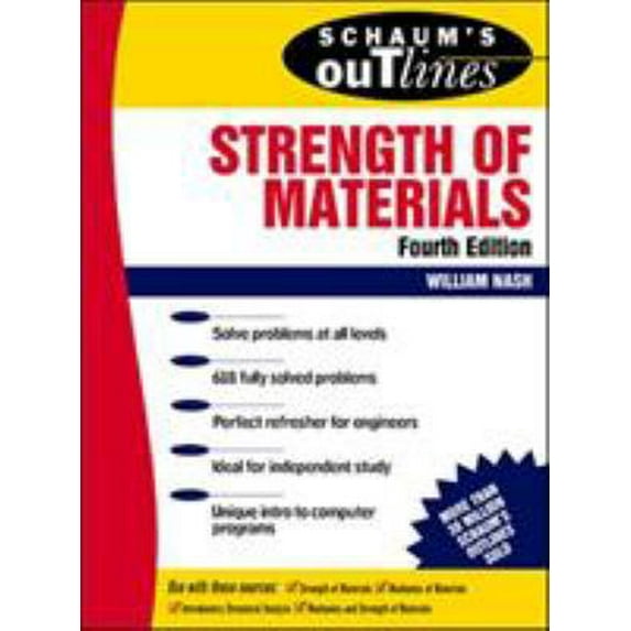Pre-Owned Schaum's Outline of Strength of Materials (Paperback) 0070466173 9780070466173