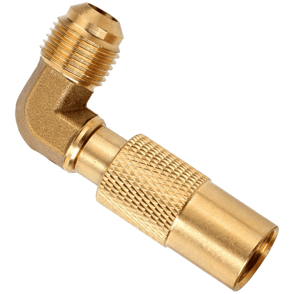 Scheam 1 Pcs Propane Elbow Adapter,3/8 Inch Rv Quick Connect Adapter Conversion Fitting Elbow Compatible with Blackstone 17 and 22 Inch Propane Gas Tabletop Camping Grill