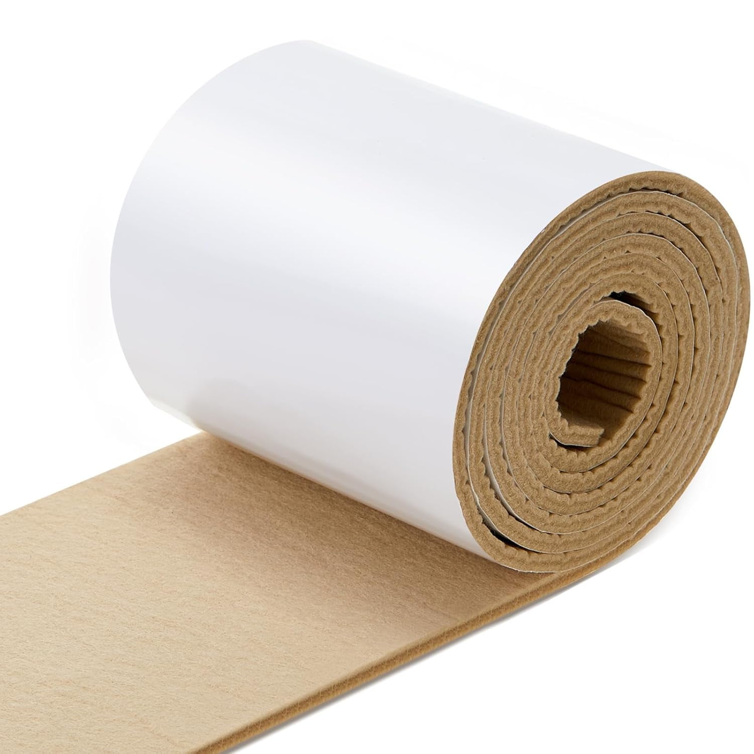 Scheam 1 Roll Thick Self Stick Felt Strips,Beige Self Adhesive Felt ...