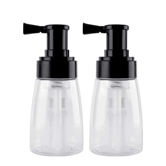 Scheam 2 Pcs Barber Powder Spray Bottle,Powder Container Dispenser,Refillable Empty Applying Bottle,Hair Fiber Applicator,Travel Cosmetics Blower for Hair Salon Home Beauty,180 ml