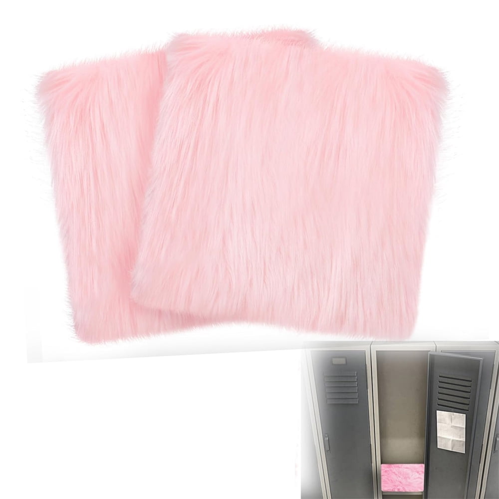 Scheam 2 Pcs Soft Fluffy Locker Rugs,Mini Area Rug with Non Skid ...