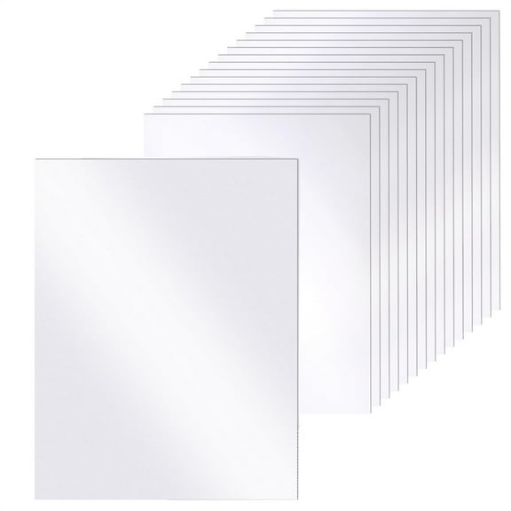 Scheam 20 Sheets White Card Stock Paper,Double-sided Shimmer Cardstock,8.5x11 Inch Pearlescent Paper,Metallic Thick Printer Paper,for DIY Crafts Cards,Invitations,Certificates,Weddings