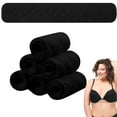 thumbnail image 1 of Scheam 6 Pack Black Reusable Absorbent Sweat Liners,Cotton Bra Liners to Absorb Sweat,Rectangle Under Breast Pads,for Women Sports Travel Sweating Supplies (18 x 3 Inch), 1 of 7