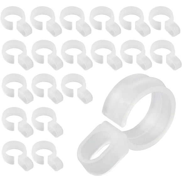 Scheam 30Pcs 25mm Wind Proof Hanger Hook Windproof Hooks Clothes Drying Rack Organizer Clothes Hangersc,Clean