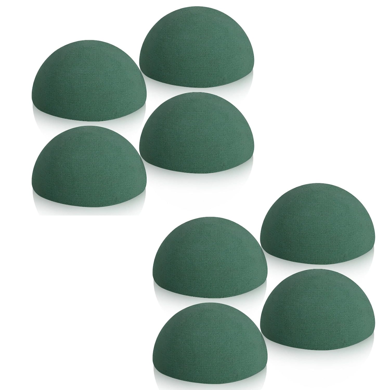 Scheam 8 Pack Green Floral Dry Foam Half Ball ?Floral Foam Round Foam