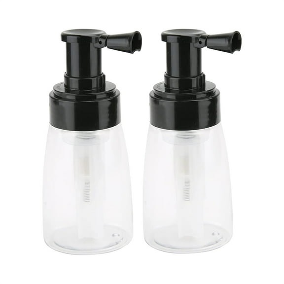 Scheam Portable Barber Powder Spray Bottle,for Applying Talc and Powder,180 ml Refillable Hair Fiber Applicator,Empty Travel Cosmetics Container,Hair Salon Home Beauty 2 Pcs