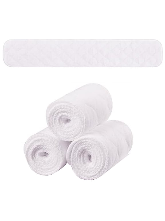 Scheam White Bra Liners,3 Pack Breathable Under Breasts Pads,Reusable Absorbent Sweat Pads,17 x 3 Inch Washable Breasts Liners,for Women Absorb Sweating Breastfeeding
