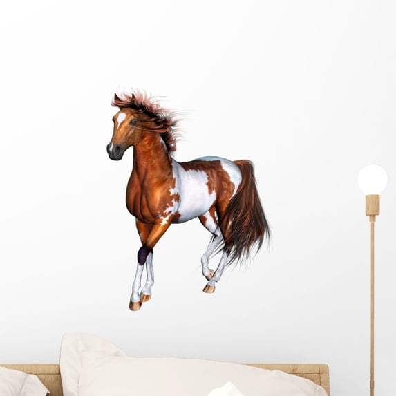 Schecke Wall Decal by Wallmonkeys Peel and Stick Graphic (18 in H x 13 in W) WM300258
