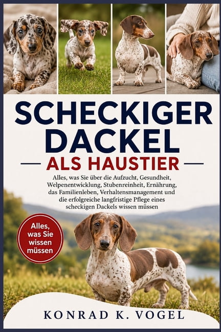 Scheckiger Dackel ALS Haustier: Alles, was Sie Ã¼ber die Aufzucht, Gesundheit, Welpenentwicklung, Stubenreinheit, ErnÃ¤hru, (Paperback)