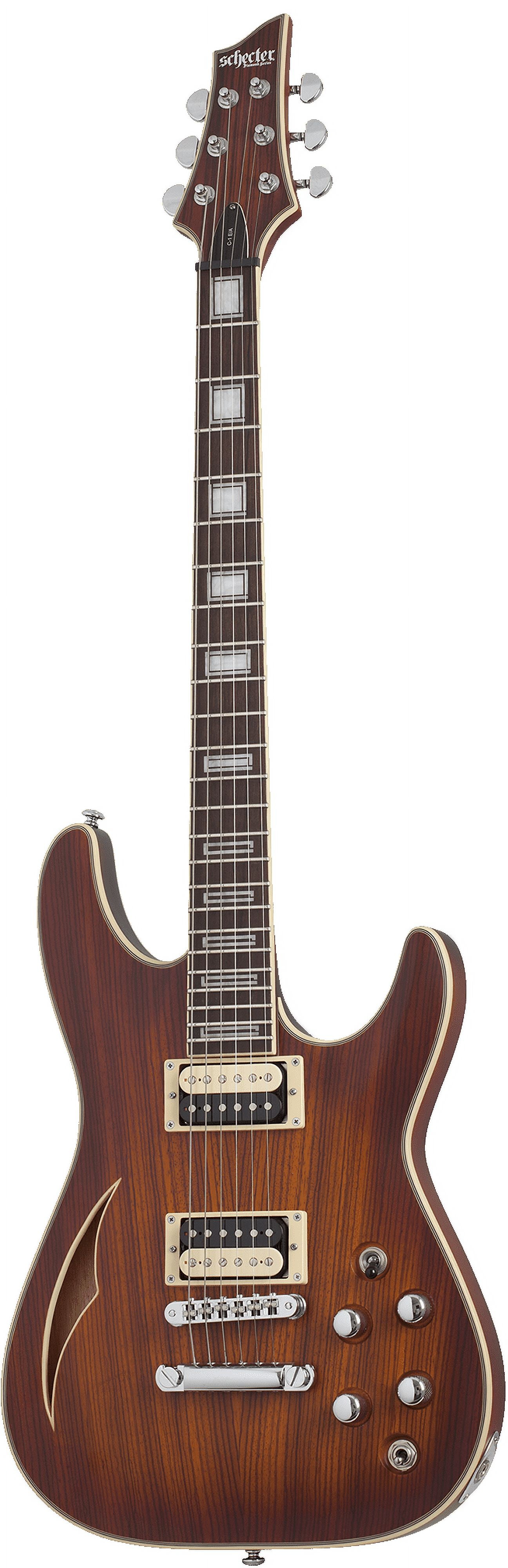 Schecter C-1 E/A Classic Semi-hollowbody Electric Guitar - Faded Vintage Sunburst