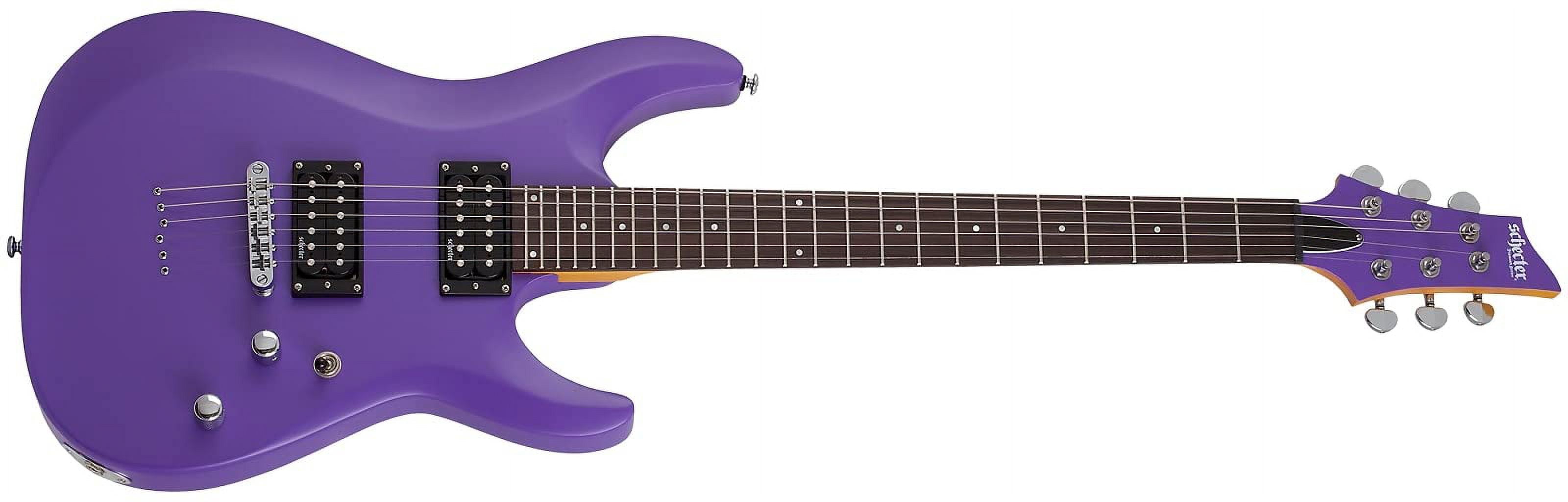 Schecter C-6 デラックスサテンパープルエレキギター Amazon.com: Schecter C-6 Deluxe Solid-Body Electric Guitar