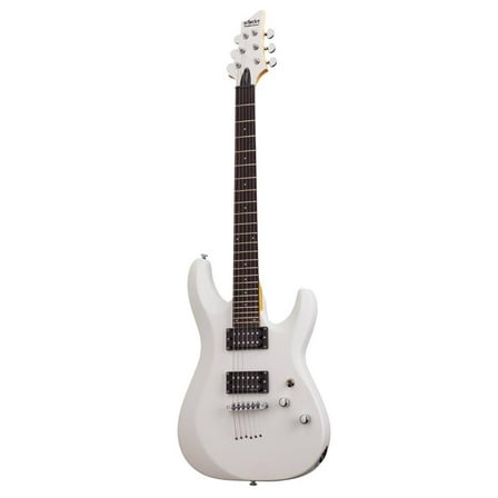 Schecter C-6 Deluxe Electric Guitar (Satin White)