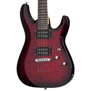 Schecter C-6 Plus Electric Guitar (See Thru Cherry Burst)