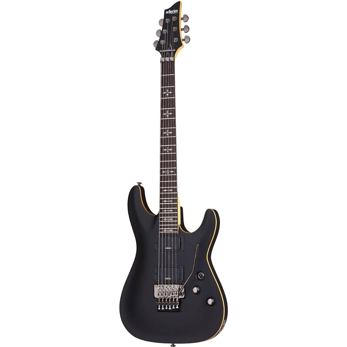 SCHECTER GUITAR RESEARCH Schecter Demon-6 FR 6-String Solid-Body Electric Guitar (Aged Black Satin)