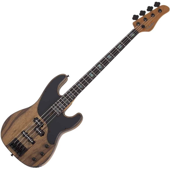 Schecter Model-T 4 Exotic 4 String Bass Guitar - Black Limba