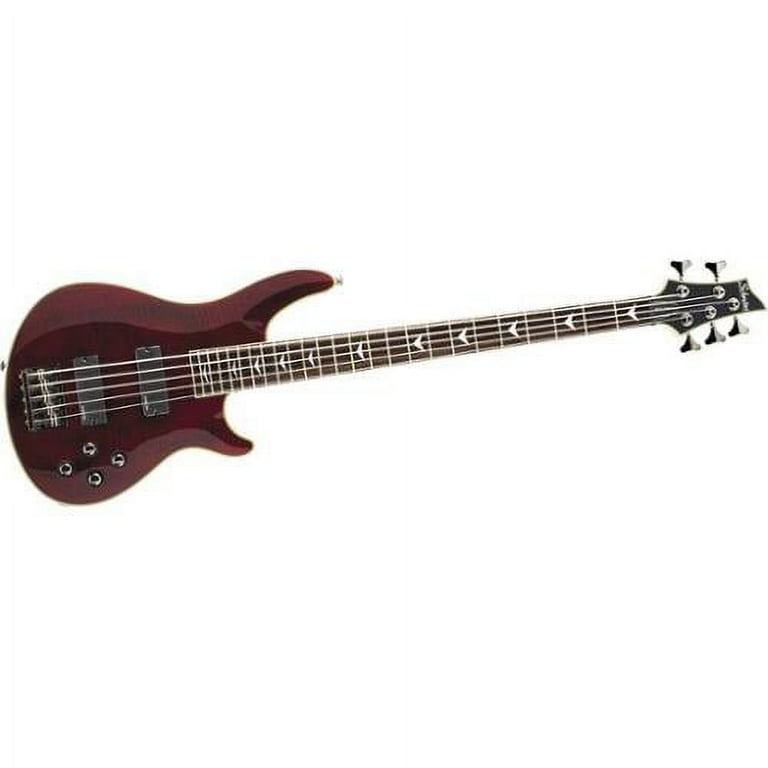ベース Schecter DIAMOND SERIES OMEN extreme-5 Schecter Omen Extreme-5 5 String Bass Guitar - Black Cherry