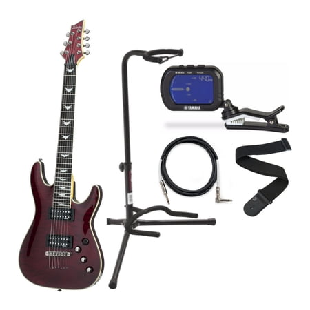 Schecter Omen Extreme 7-String Electric Guitar (Right-Hand, Black Cherry) Bundle