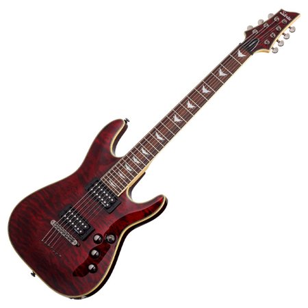 Schecter Omen Extreme-7 Series 7-String Electric Guitar w/Quilted Maple Top - Black Cherry