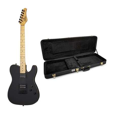 Schecter PT 6-String Electric Guitar (Right-Handed, Gloss Black) Bundle