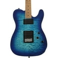 thumbnail image 1 of Schecter PT Pro Telecaster Style Electric Guitar w/Maple Fretboard - Trans Blue Burst, 1 of 11