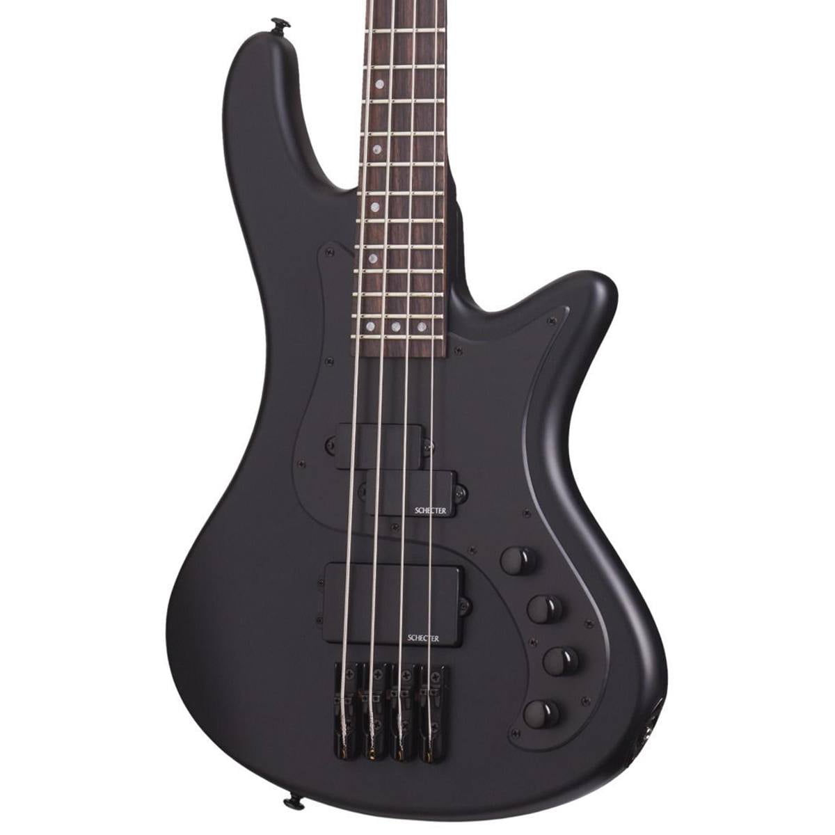 SCHECTER GUITAR RESEARCH Schecter Stiletto Stealth - Satin Black, 4-String