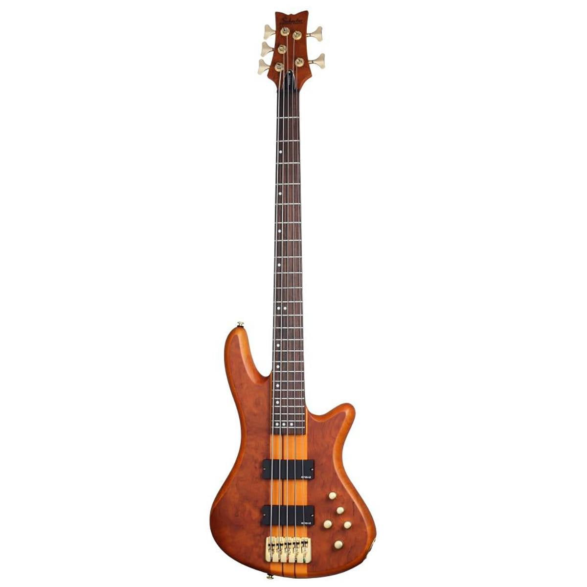 Schecter Stiletto Studio-5 5 String Bass Guitar (Honey Satin