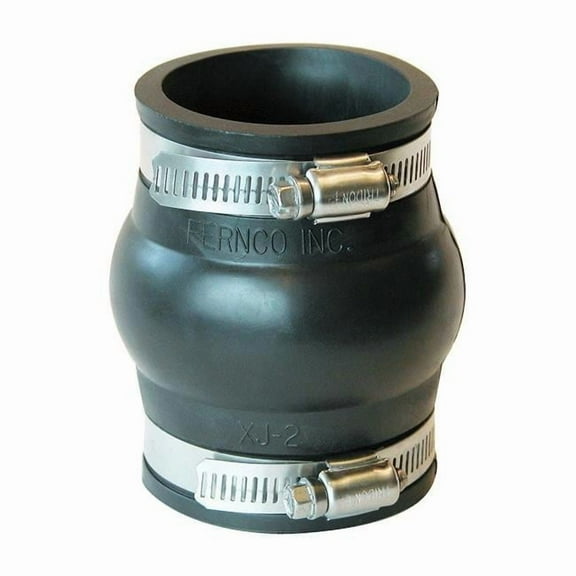 Schedule 40 2 in. Hub x 2 in. Dia. Hub PVC Expansion Coupling, Black