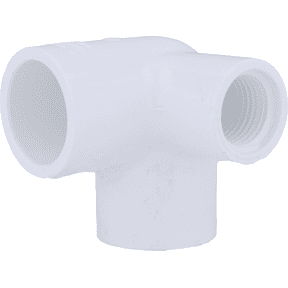 Schedule 40 PVC Elbow with Side Inlet (Slip x Slip x Female) - Pack of 2