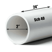 Schedule 40 PVC Pipe - Cut to Custom Length 2" x 2