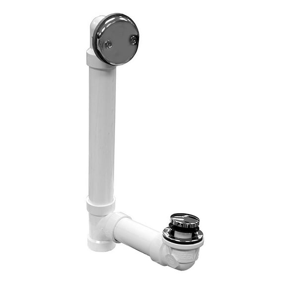 Schedule 40 PVC Two-Hole Chrome Plated Toe Touch, Standard Full Kit - Includes P