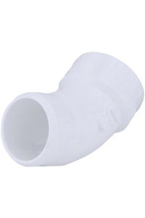 45 Deg. DWV Street PVC Elbow, Case of 4