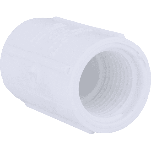 Schedule 40 Threaded PVC Coupling - Pack of 4 Residential Use, Standard Application