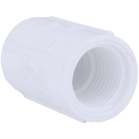 Schedule 40 Threaded PVC Coupling - Single Pack