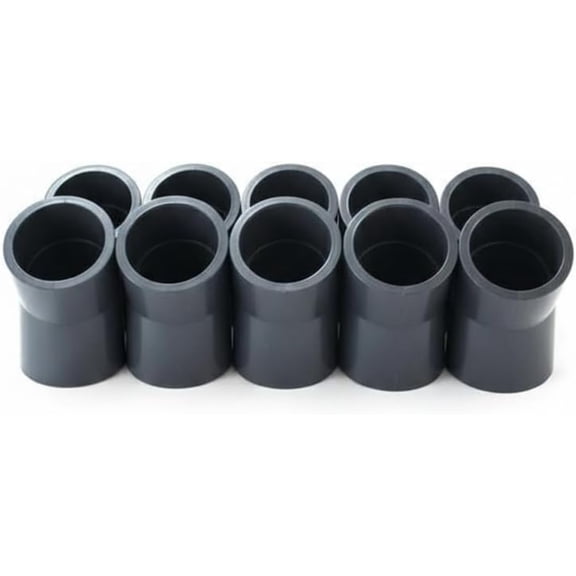 Schedule 80 PVC 1-1/2 45-Degree Elbow, Socket Connection, Gray (10-Pack)