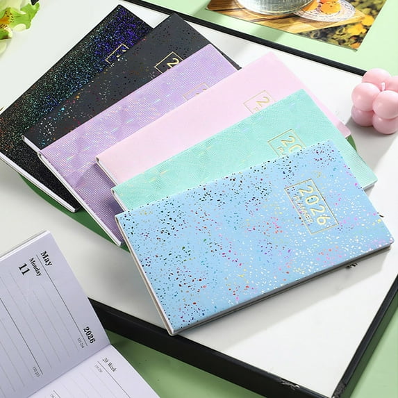 Schedule Notebook, A7 Mini Daily Planner for 2026, Compact Portable Organizer for Efficient Work Management and Personal Task Recording, Travel-Size Design for On-the-Go Journaling