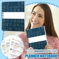 thumbnail image 1 of Schedule Planner, Planner Journal, Spiral Bound Notebook, Annual Clean Routine Logging, Residential Chore Organizing, Navy, 6X9 in, 1 Pc, 1 of 6