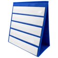 thumbnail image 1 of Schedule pocket chart for classroom, Self‑Standing Tabletop Desktop Pocket Chart, Double Sided Desktop Pocket Chart with Bonus 20 Dry Erase Cards for Classroom Home Office,A,43*33, 1 of 6
