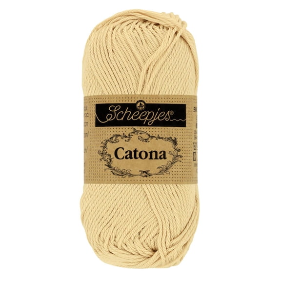 Scheepjes Catona 100% Cotton Yarn, 404 English Tea Beige, 50g
