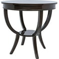 thumbnail image 1 of Scheffield Distressed Brown Round End Table-Timeless Elegance, 1 of 1