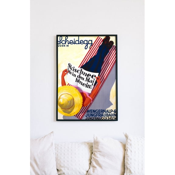 Scheidegg 2064M 1920 German Travel Poster, Poster Only