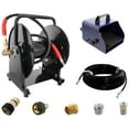 thumbnail image 1 of Scheiffer Sewer Jetter Kit - Foot Pedal Hose Reel 1/8" x 150' Hose and Nozzles, 1 of 4