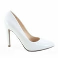 thumbnail image 1 of Scheme Women's Classic Slip On Pointy Toe Stiletto High Heel Pumps Shoes (White, 8.5 ), 1 of 2