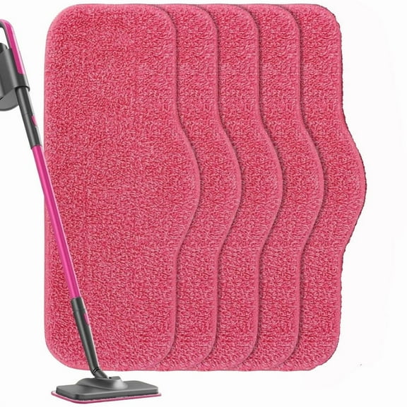 Schenley 5-Pack Microfiber Pads for Steam Mop Cleaner, Washable and Reusable Replacement Mop Pads, Accessories Compatible Steam Mop SLFCSM064 & SLFCSM063