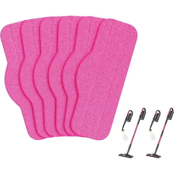 Schenley 6-Pack Microfiber Mop Pads for Steam Mop, Washable & Reusable