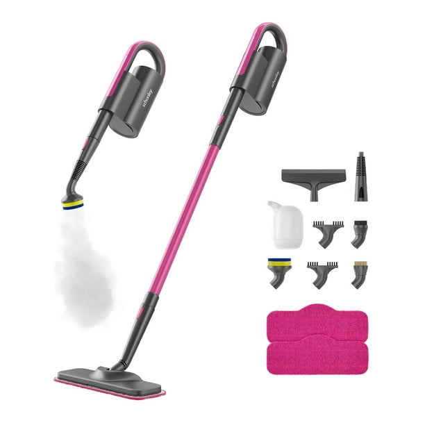 Schenley Steam Mop Cleaner with Detachable Handheld Steamer for Cleaning Hardwood Laminate Floor Tiles and Grout with 7 in 1 Multi purpose Accessories and Washable Microfiber Pads Walmart Business Sup...