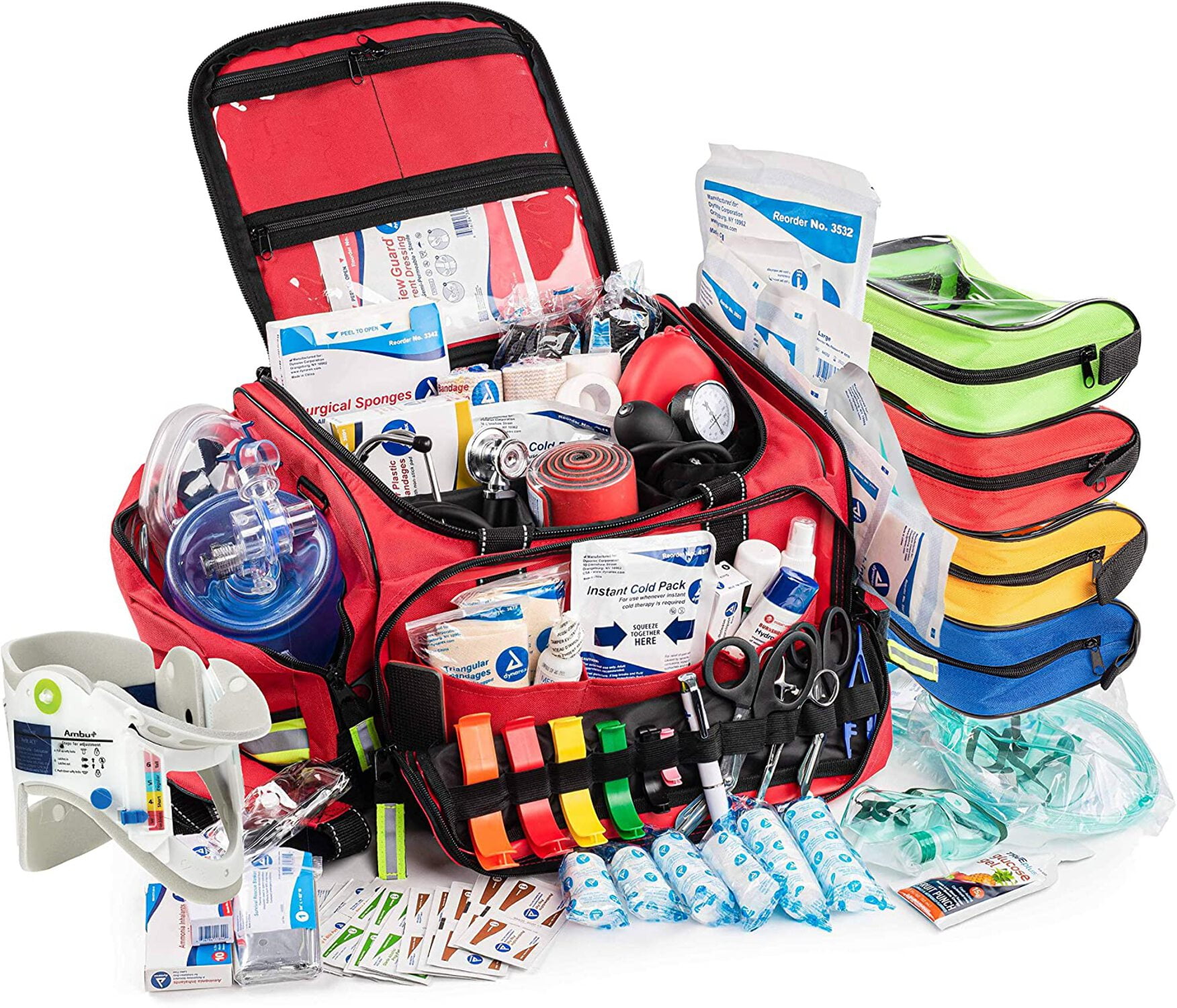 Scherber First Responder Bag | Fully-Stocked Professional Advanced EMT/EMS Trauma Kit