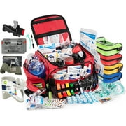 Scherber Fully-Stocked Premium First Responder Bag | Large Professional EMT/EMS Trauma & Bleeding Medical Kit