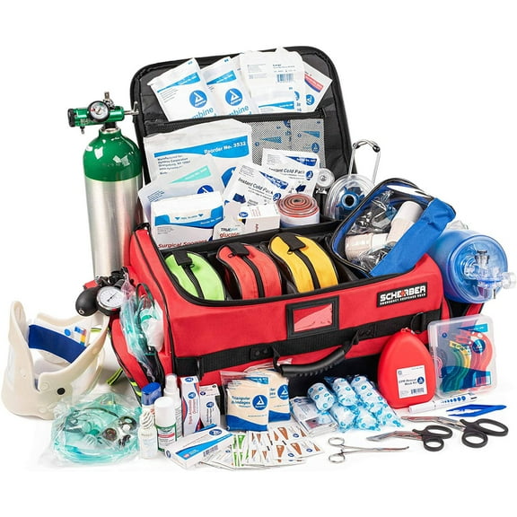 Scherber Ultimate First Responder Trauma kit O2 - Fully Stocked